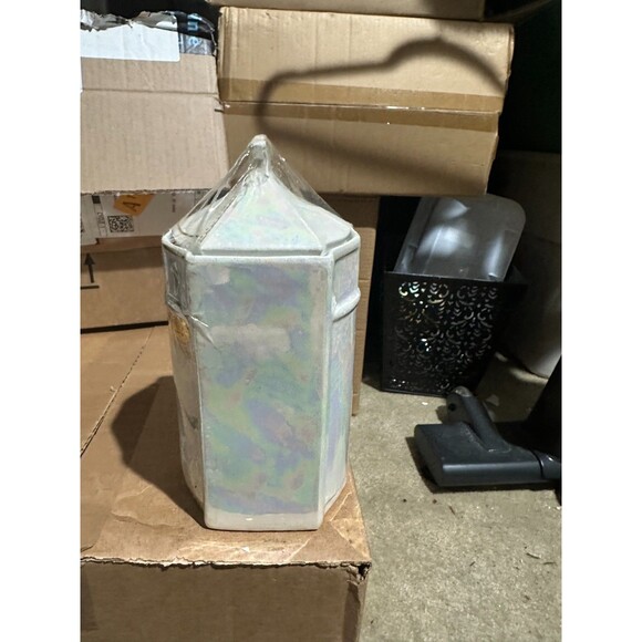 VTG Coffee Canister Iridescent Lusterware Porcelain Gold Lettering German - Picture 4 of 5